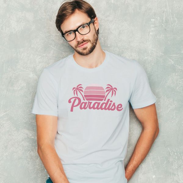 Unisex Round Collar t-shirt for your Summer practice with Paradise