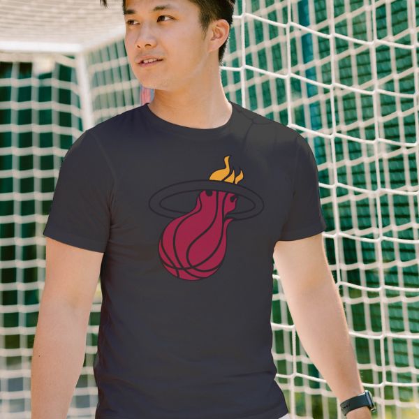 Unisex Round Collar t-shirt for your Sports practice with Basket ball Sign