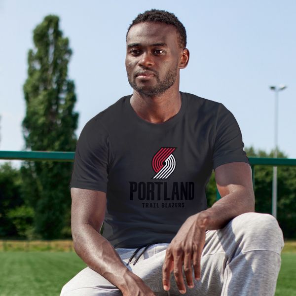 Unisex Round Collar t-shirt for your Sports practice with Portland Trail Blazers