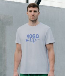 Unisex Round Collar t-shirt for your Yoga practice with Yoga Life