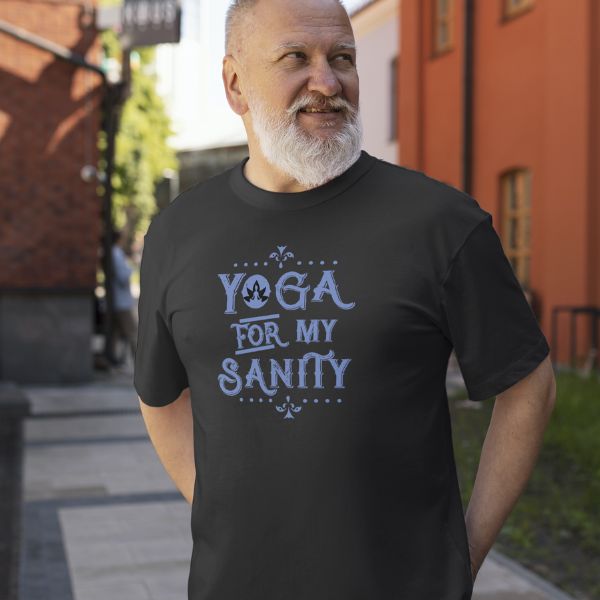 Unisex Round Collar t-shirt for your Yoga practice with Yoga For My Sanity