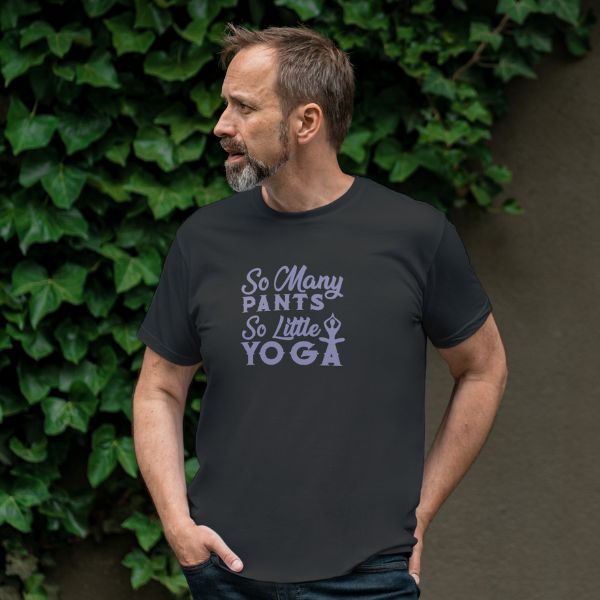 Unisex Round Collar t-shirt for your Yoga practice with So Many Pants So Little Yoga