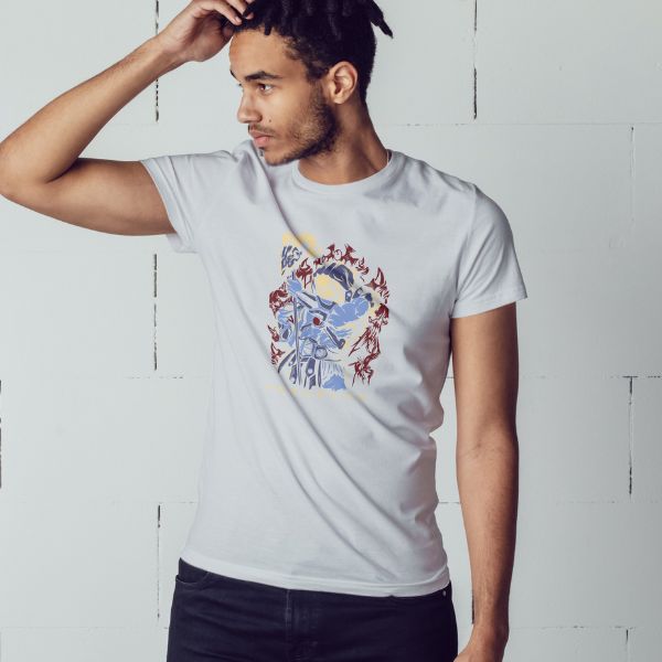 Unisex Round Collar t-shirt for your Anime practice with Skeletor