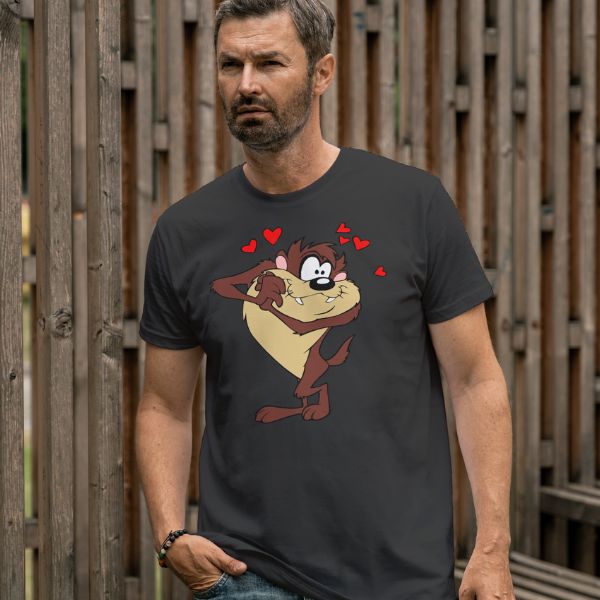 Unisex Round Collar t-shirt for your cartoon t-shirt Tasmanian Devil_2