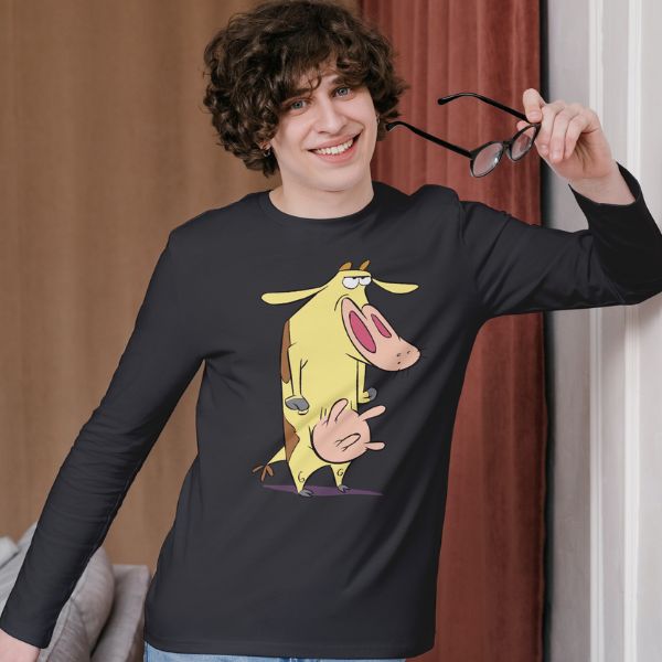 Unisex Round Collar t-shirt for your cartoon t-shirt Cow_1