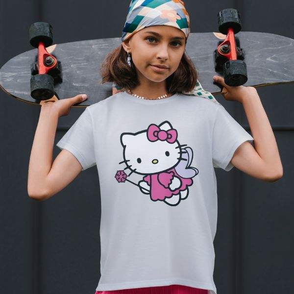 Unisex Round Collar t-shirt for your cartoon t-shirt Hello Kitty