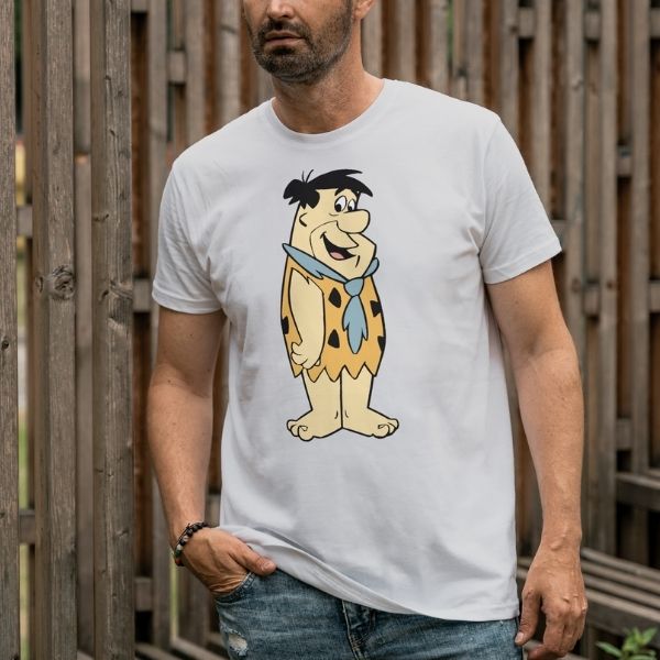 Unisex Round Collar t-shirt for your cartoon t-shirt Fred Flintstone