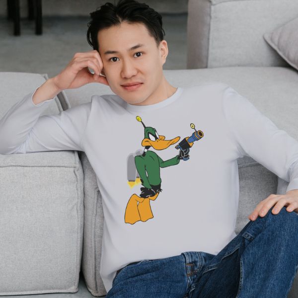 Unisex Round Collar t-shirt for your cartoon t-shirt Duck Dodgers