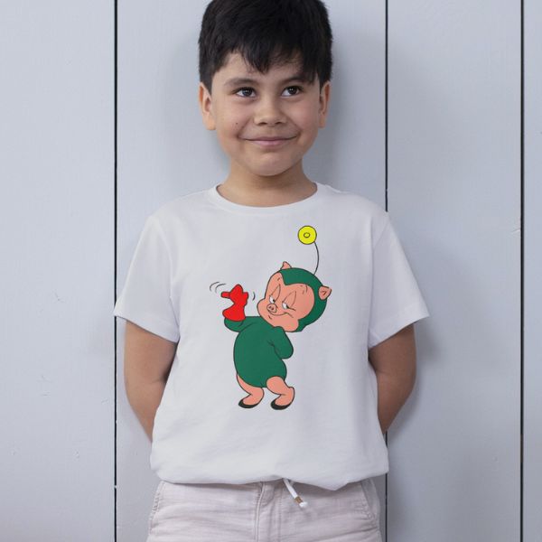 Unisex Round Collar t-shirt for your cartoon t-shirt Porky Pig