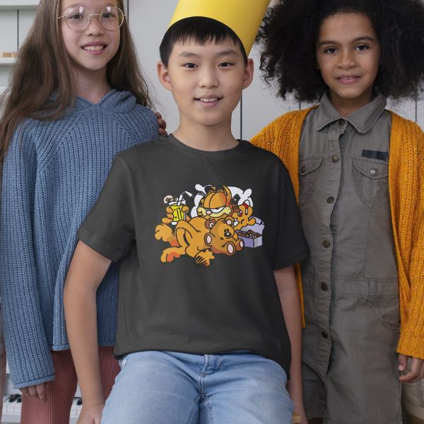 Unisex Round Collar t-shirt for your cartoon t-shirt Artopweb Garfield Decorative Panel