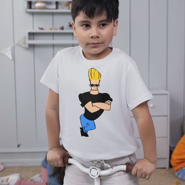 Unisex Round Collar t-shirt for your cartoon t-shirt Johnny Bravo