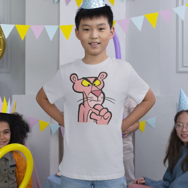 Unisex Round Collar t-shirt for your cartoon t-shirt Pink Panther-2