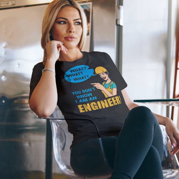 Unisex Round Collar t-shirt for your Profession You don't know i am an engineer ?