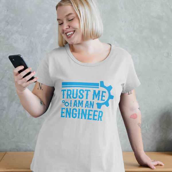 Unisex Round Collar t-shirt for your Profession Trust me i am an engineer