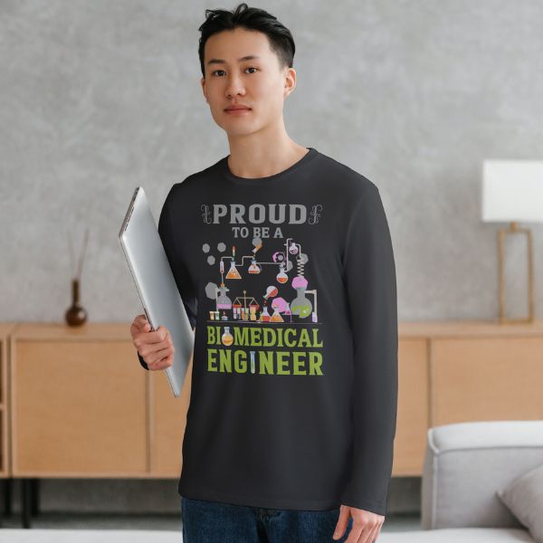 Unisex Round Collar t-shirt for your Profession proud to be a biomedical engineer