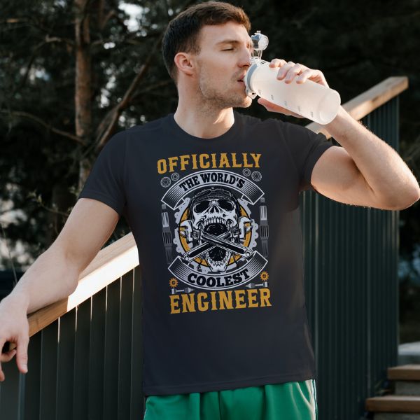 Unisex Round Collar t-shirt for your Profession Officeially the world's coolest engineer